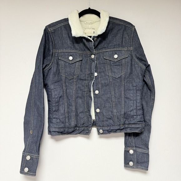 Rag & Bone Jean‎ Sherpa Lined Jacket Size S - Picture 1 of 5